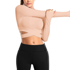 Long Sleeve Crosscrop Top